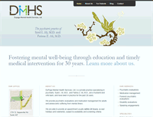 Tablet Screenshot of dupagementalhealth.com